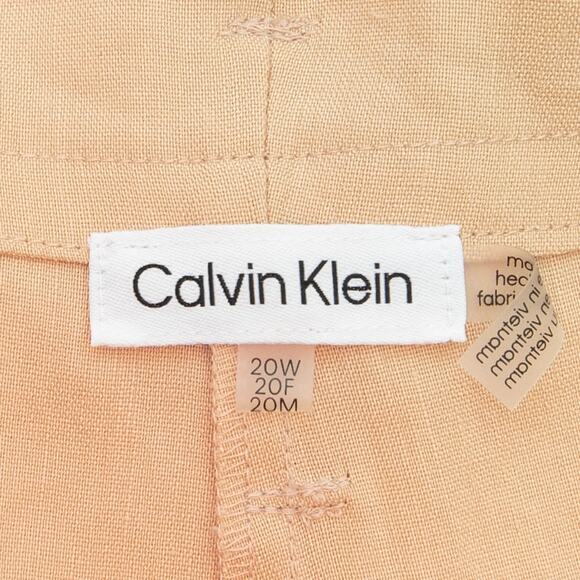 Calvin Klein Tan High Waist Belted Cargo Pants Plus Size 20 - Picture 8 of 11
